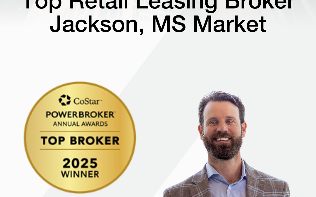 Allen Carr, CCIM of NAI UCR Properties Recognized as 2025 CoStar Power Broker for Top Retail Leasing in Jackson, MS